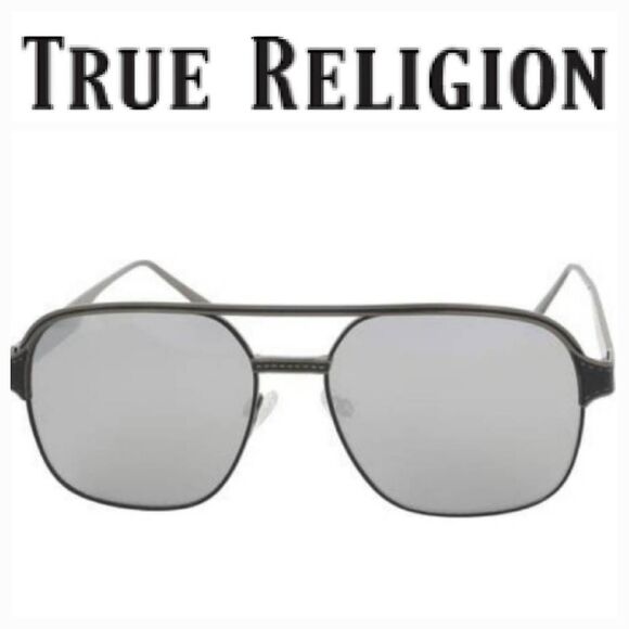 True Religion 60 MM Aviator Sunglasses